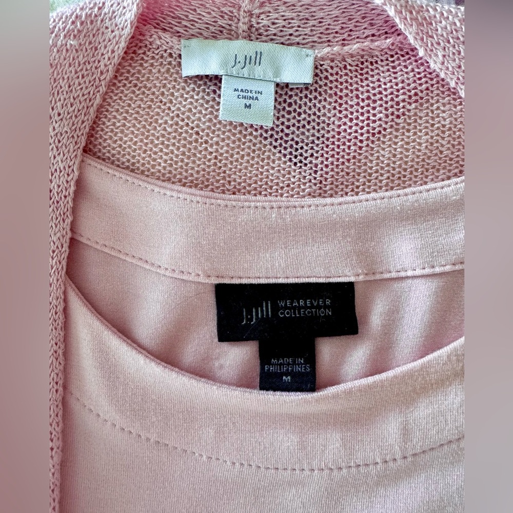 J. Jill Wearever Long Cardigan & Tank Top
